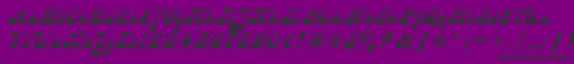 Police Astra2 – polices noires sur fond violet