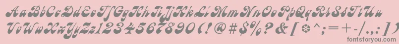 Astra2 Font – Gray Fonts on Pink Background