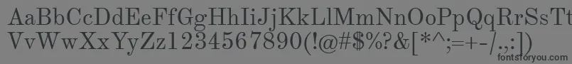 Theanomodern Font – Black Fonts on Gray Background