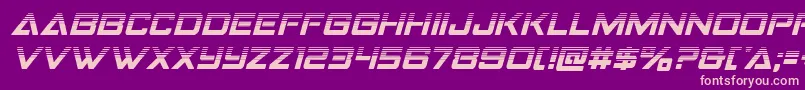 Strikefighterhalfital Font – Pink Fonts on Purple Background