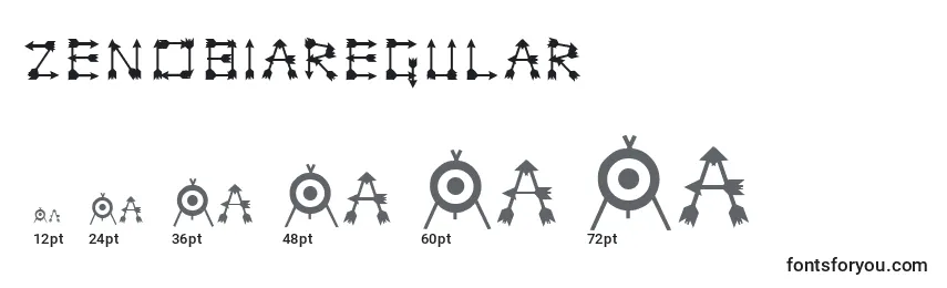ZenobiaRegular Font Sizes