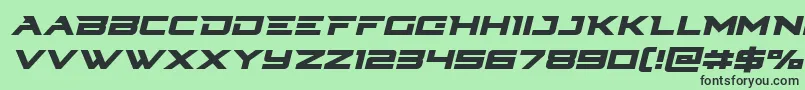 Cyberdyneital Font – Black Fonts on Green Background