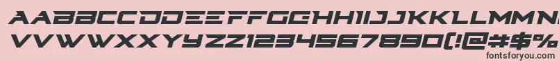 Cyberdyneital Font – Black Fonts on Pink Background