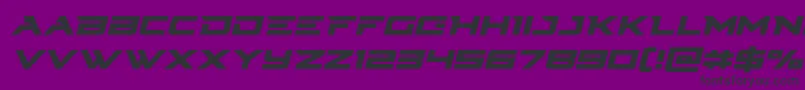 Cyberdyneital Font – Black Fonts on Purple Background