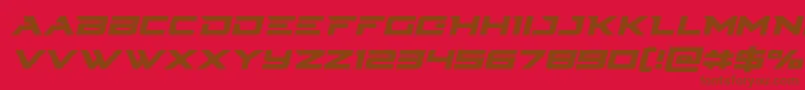 フォントCyberdyneital – 赤い背景に茶色の文字