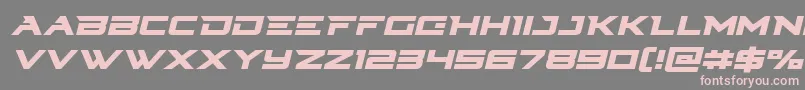 Cyberdyneital Font – Pink Fonts on Gray Background