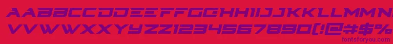 Cyberdyneital Font – Purple Fonts on Red Background