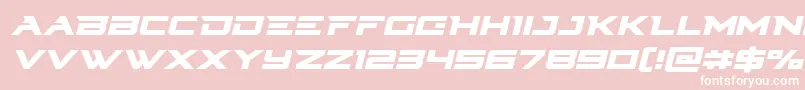 Cyberdyneital Font – White Fonts on Pink Background