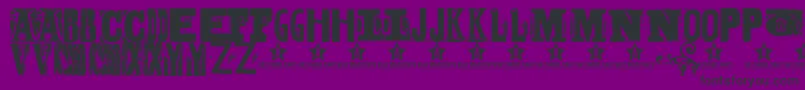 Bodyh Font – Black Fonts on Purple Background