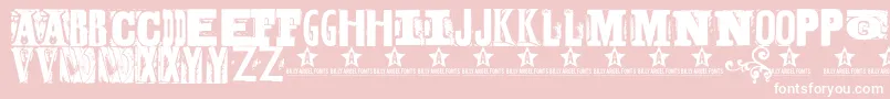 Bodyh Font – White Fonts on Pink Background
