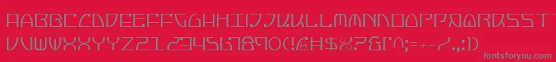 fuente JumptroopsCondensed – Fuentes Grises Sobre Fondo Rojo