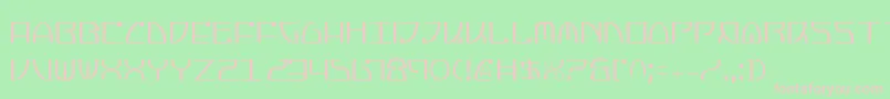 JumptroopsCondensed Font – Pink Fonts on Green Background