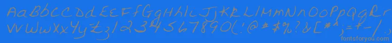 Шрифт Lehn094 – серые шрифты на синем фоне