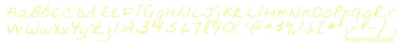 Lehn094-Schriftart – Gelbe Schriften