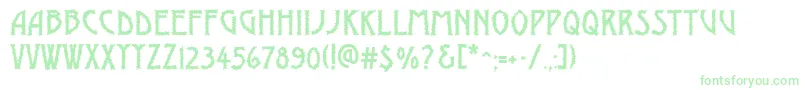 AModernobrk Font – Green Fonts on White Background