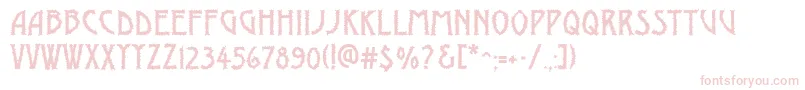 AModernobrk Font – Pink Fonts on White Background