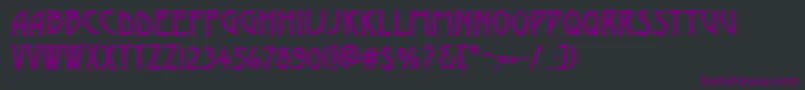 AModernobrk Font – Purple Fonts on Black Background
