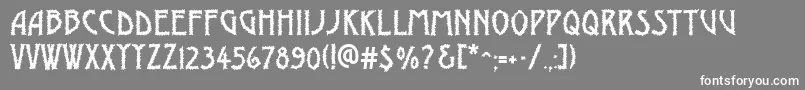 AModernobrk Font – White Fonts on Gray Background
