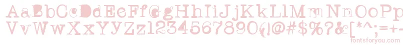 Twritertwo Font – Pink Fonts on White Background