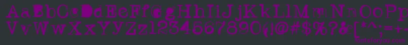 Twritertwo-Schriftart – Violette Schriften auf schwarzem Hintergrund