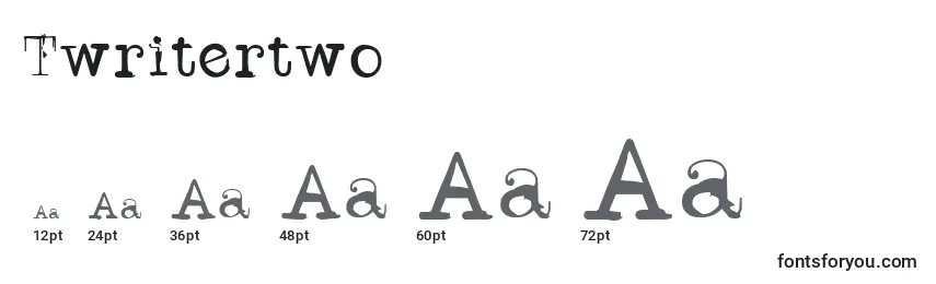 Twritertwo Font Sizes