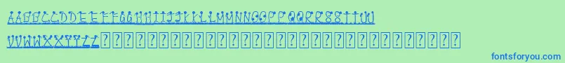 PappuPassHoGaya Font – Blue Fonts on Green Background