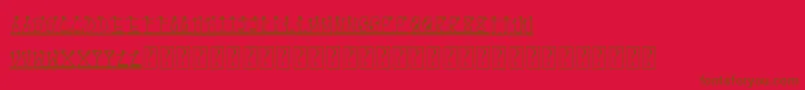 PappuPassHoGaya Font – Brown Fonts on Red Background