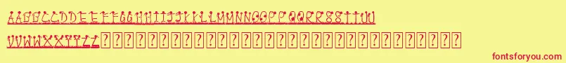 PappuPassHoGaya Font – Red Fonts on Yellow Background