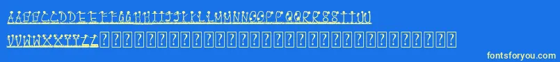 PappuPassHoGaya Font – Yellow Fonts on Blue Background