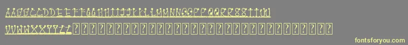 PappuPassHoGaya Font – Yellow Fonts on Gray Background