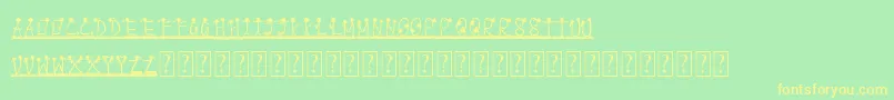 PappuPassHoGaya Font – Yellow Fonts on Green Background