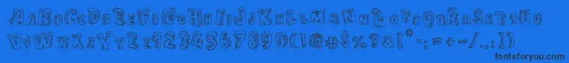 More about CartoonBlocksChristmas Font CartoonBlocksChristmas Font – Black Fonts on Blue Background