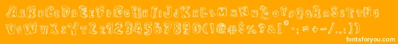 More about CartoonBlocksChristmas Font CartoonBlocksChristmas Font – White Fonts on Orange Background