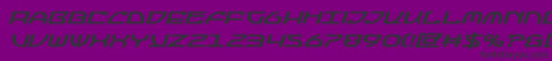 Шрифт Jumptroopsboldital – чёрные шрифты на фиолетовом фоне