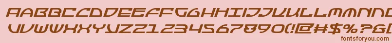 More about Jumptroopsboldital Font Jumptroopsboldital Font – Brown Fonts on Pink Background