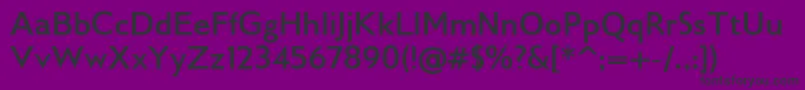 Gilliusadfno2Bold Font – Black Fonts on Purple Background