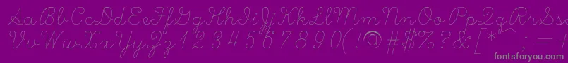 fuente Scripts – Fuentes Grises Sobre Fondo Morado