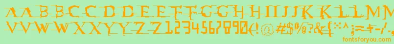 More about Matrixc Font Matrixc Font – Orange Fonts on Green Background