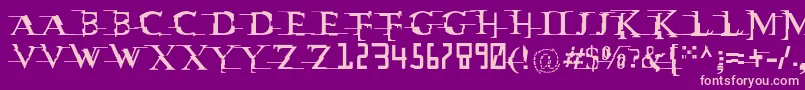 Matrixc Font – Pink Fonts on Purple Background
