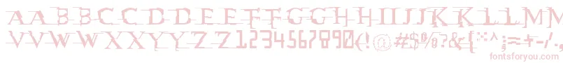 Matrixc Font – Pink Fonts on White Background