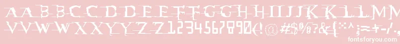 Matrixc Font – White Fonts on Pink Background