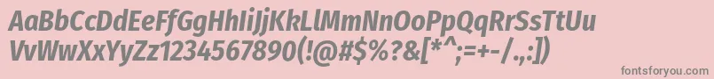 More about FirasanscondensedBolditalic Font FirasanscondensedBolditalic Font – Gray Fonts on Pink Background