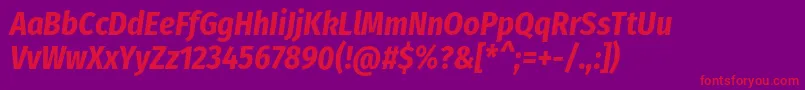 fuente FirasanscondensedBolditalic – Fuentes Rojas Sobre Fondo Morado