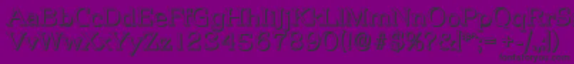 Fonte PenthouseshadowLightRegular – fontes pretas em um fundo violeta