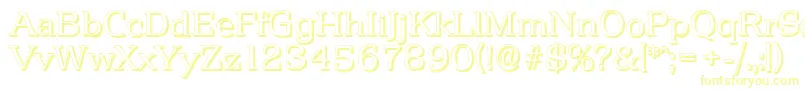 PenthouseshadowLightRegular Font – Yellow Fonts