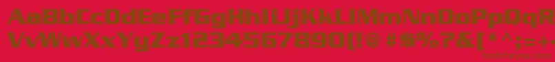 BoostSsiBold Font – Brown Fonts on Red Background