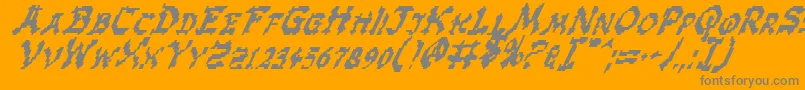 Weitere Informationen zur Zeni-Schriftart Zeni-Schriftart – Graue Schriften auf orangefarbenem Hintergrund