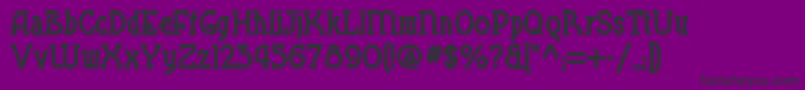 Blueplatespecialnf Font – Black Fonts on Purple Background