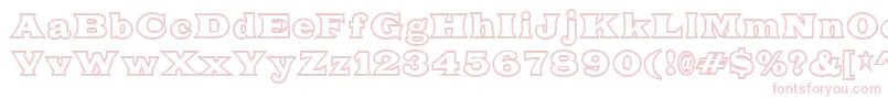 FatLegsOutline Font – Pink Fonts