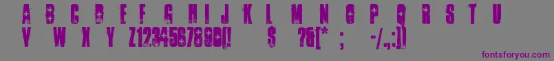 AmbulanceShotgun Font – Purple Fonts on Gray Background